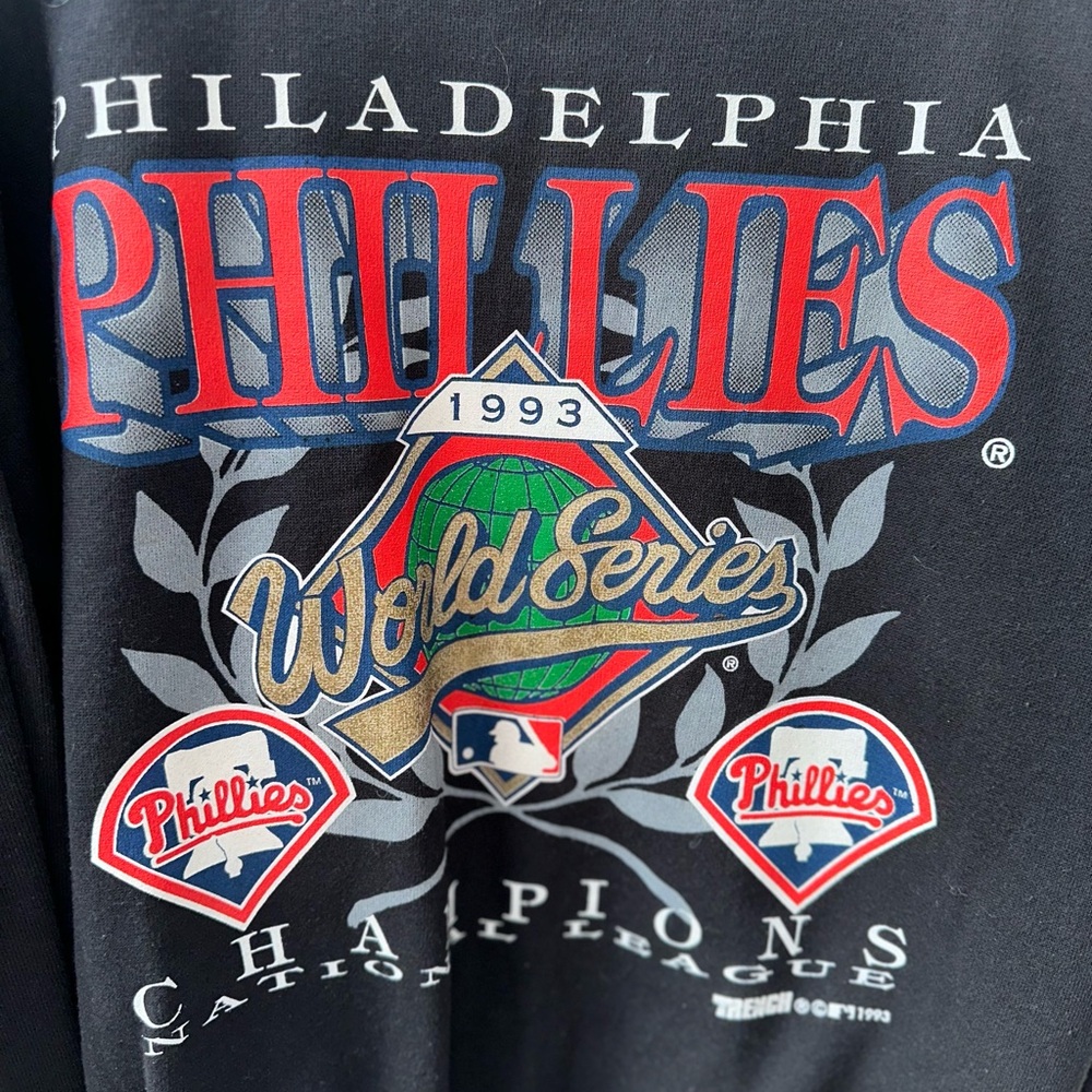 Vintage 1993 World Series PHILADELPHIA PHILLIES Sweatshirt XL Pullover NWOT